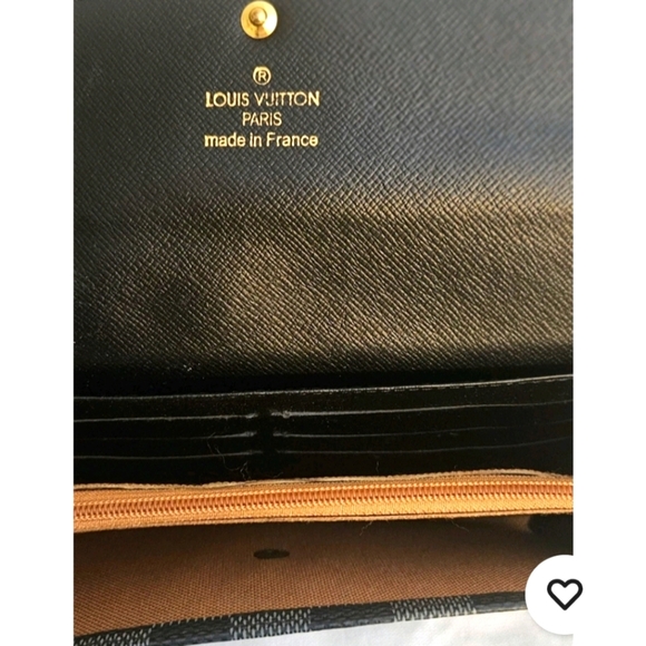 New Vintage LOUIS VUITTON Porte Monnaie Credit Wallet Damier Leather N61725 Grey - Picture 2 of 6